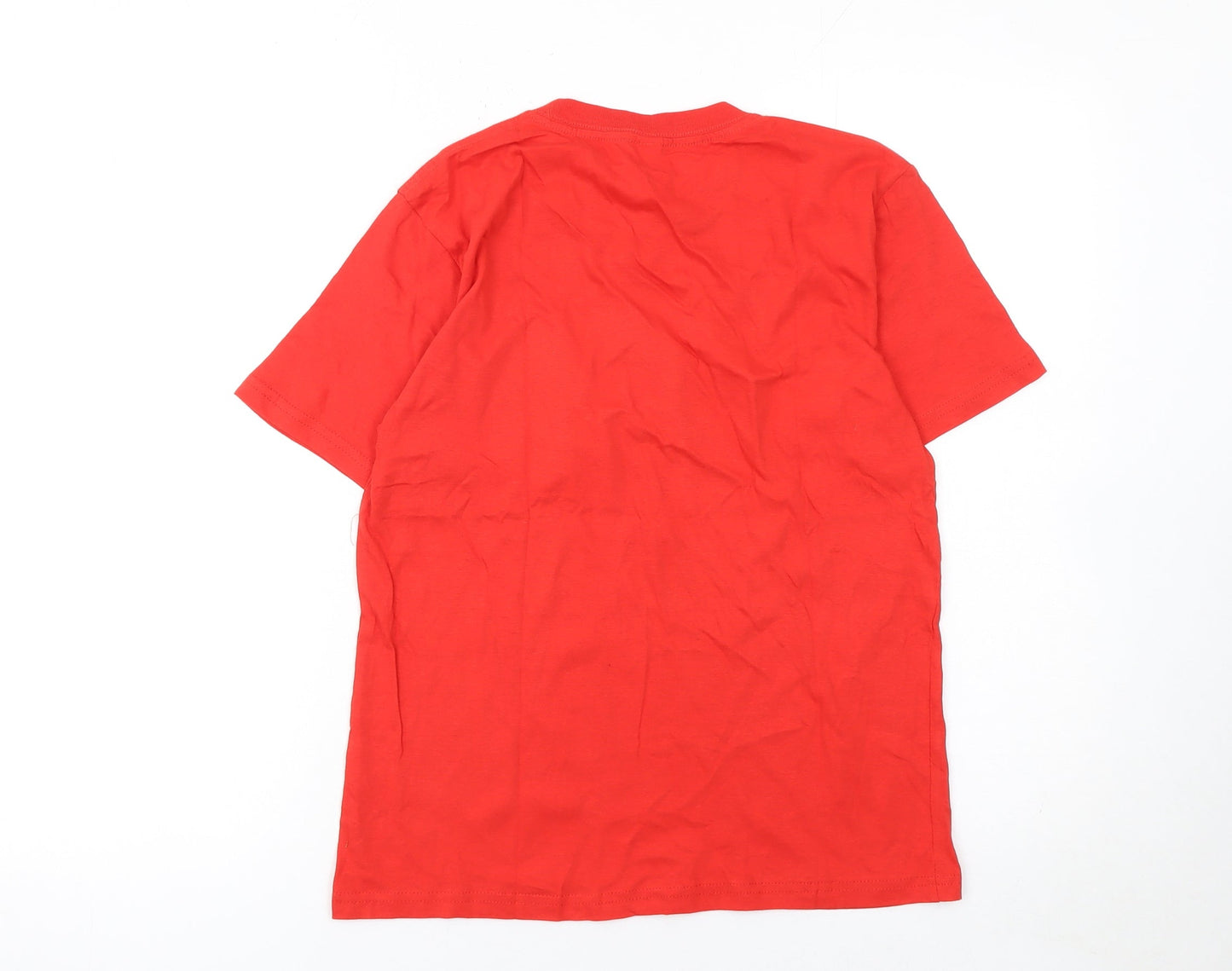 Boys UK Size 12-13 Years Casual Classics Red Basic T-Shirt