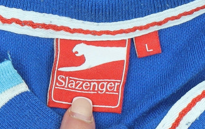 Mens UK Size L Slazenger Cotton Polo Shirt