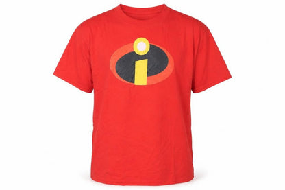 Fruit of the Loom Men's Red The Incredibles Logo Short Sleeve Cotton T-Shirt M