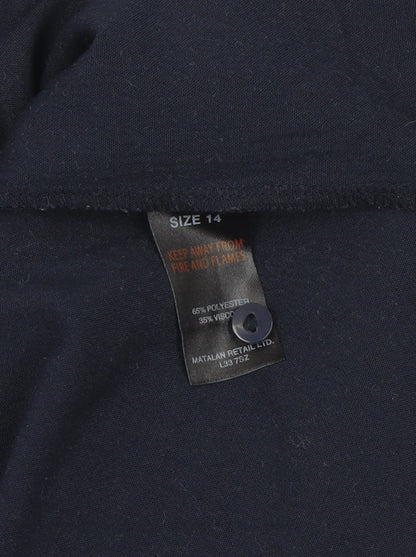 Papaya Women's Blue Sleeveless Button Blouse Size 14