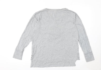 Womens UK Size 10 John Lewis & Partners Grey Basic T-Shirt