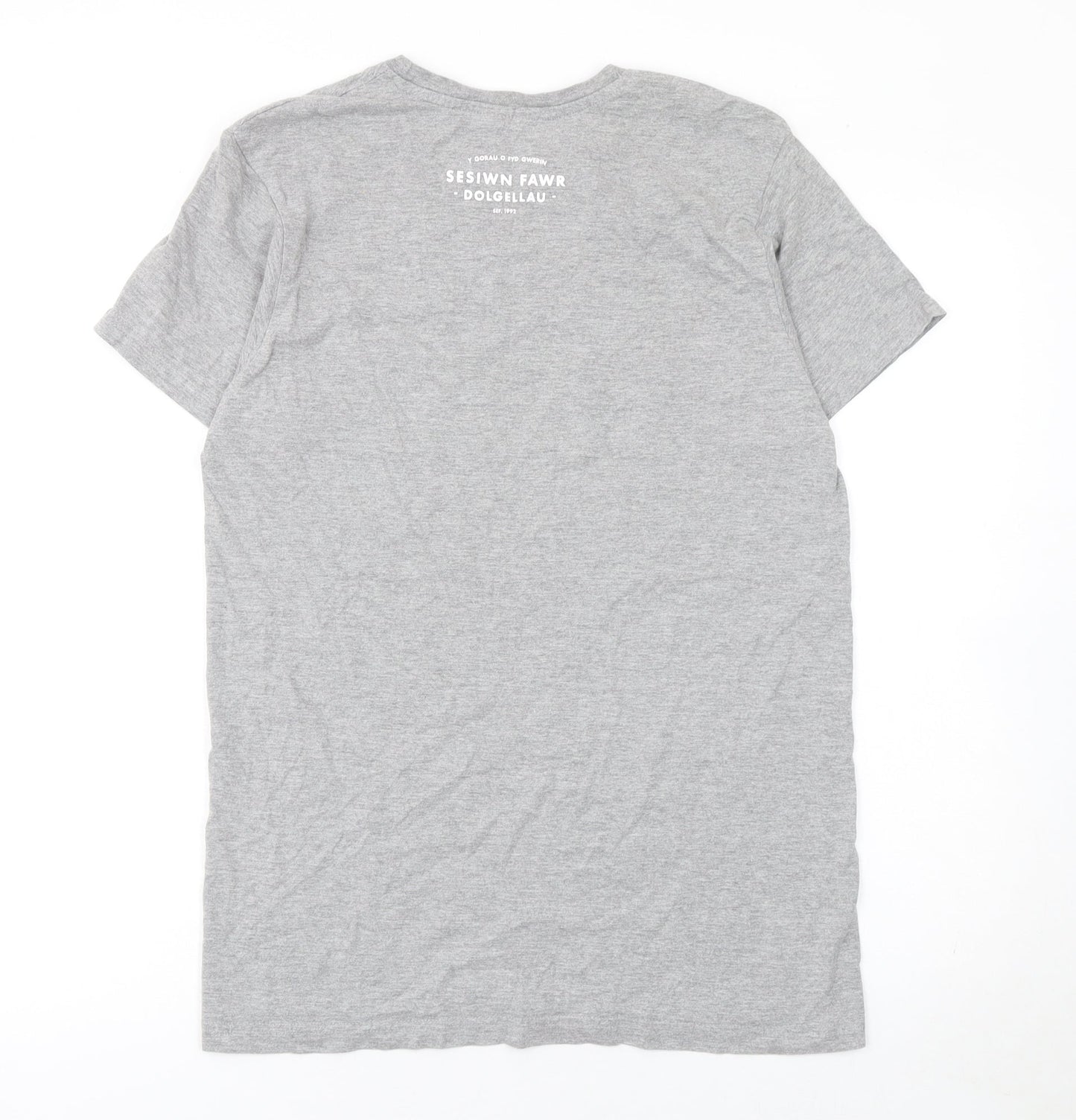 Mens UK Size M B&C Collection Grey  T-Shirt