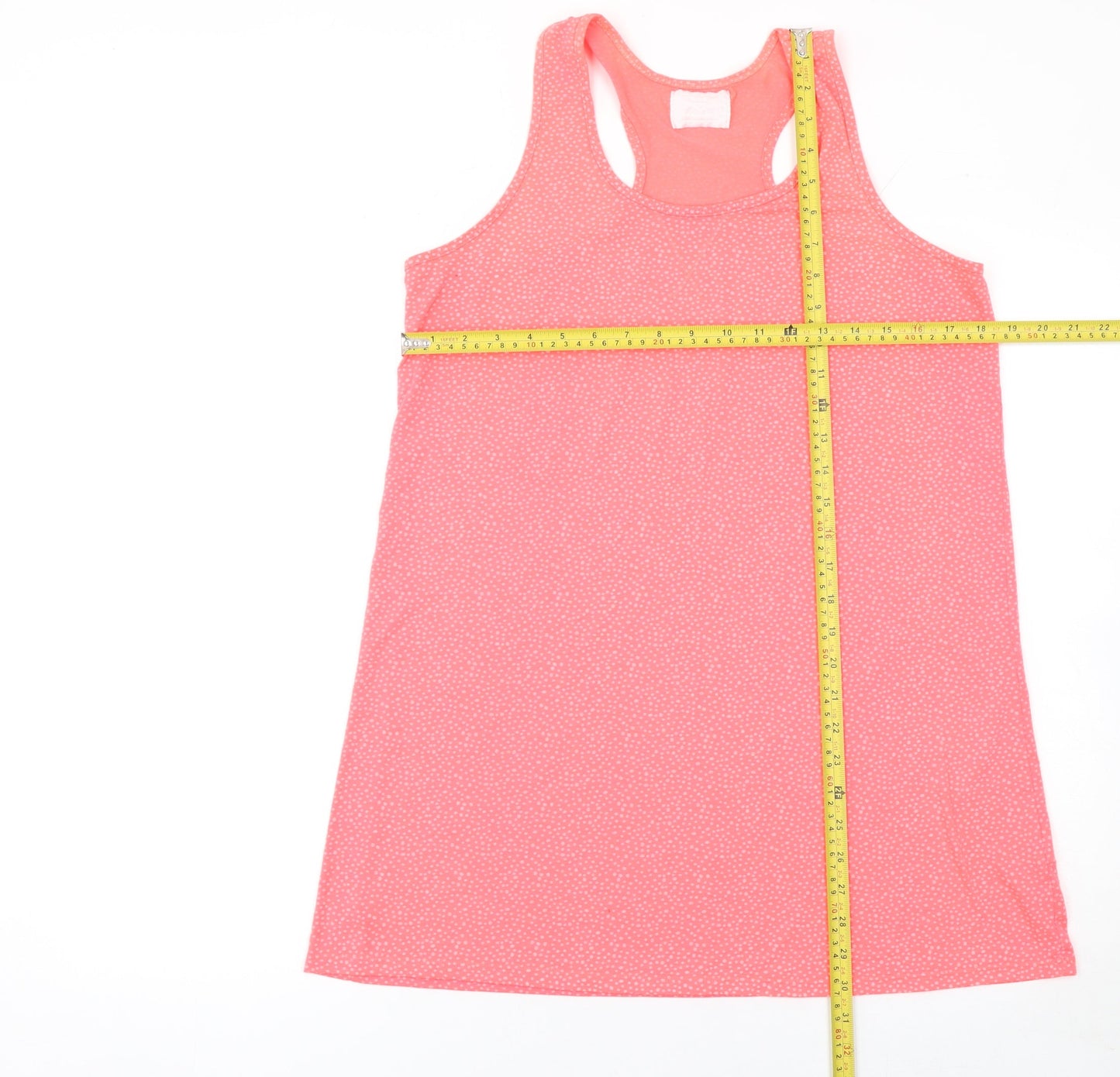Matalan Women's Pink Polka Dot Sleeveless Nightshirt Size 12-14
