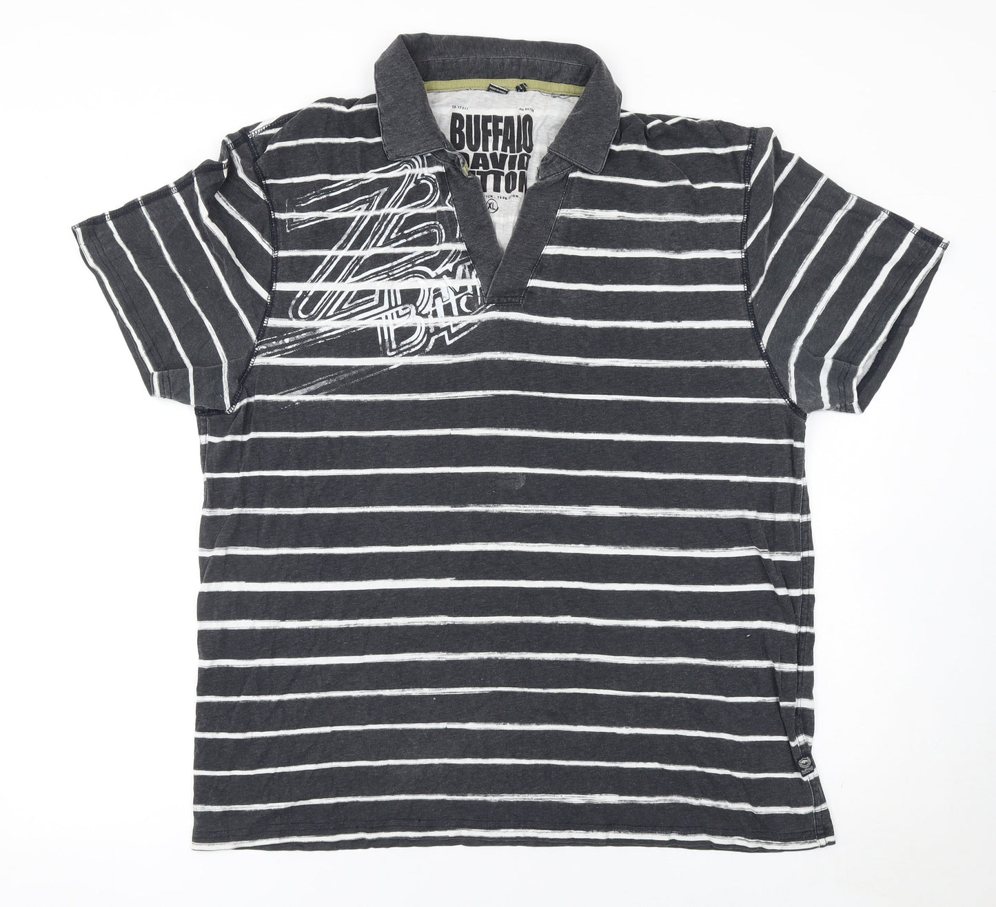 Mens UK Size XL Buffalo David Bitton 100% Cotton Polo Shirt