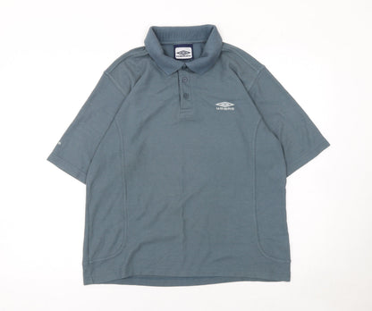 Mens UK Size M Umbro Cotton Blend Polo Shirt
