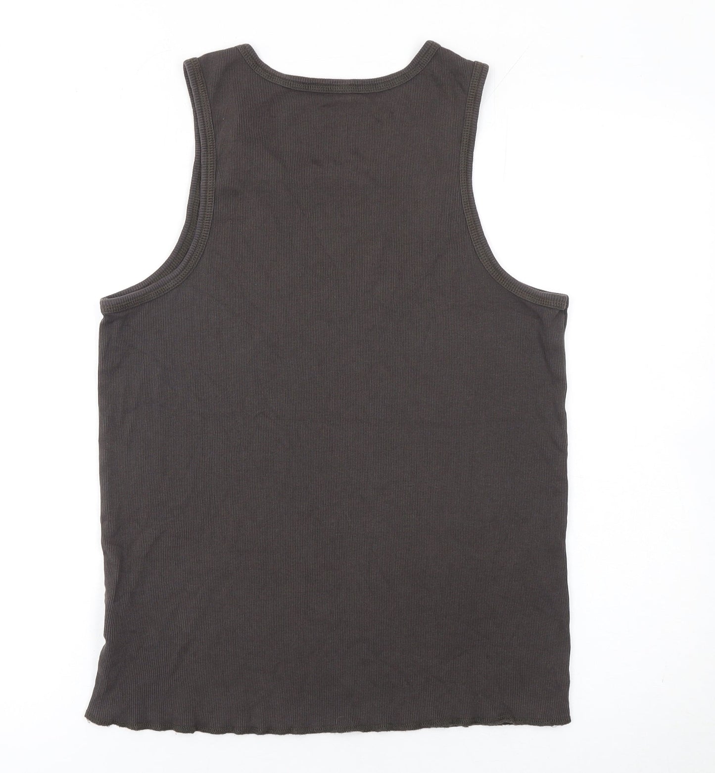 Womens UK Size L River Island Black Basic Tank