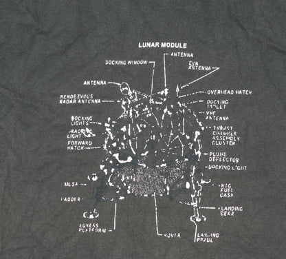 T-34 Men’s Green Lunar Module Graphic Cotton T-Shirt Size L