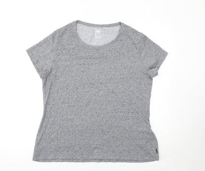 Decathlon Nyamba Womens Grey Activewear T-Shirt Size XL Regular Fit