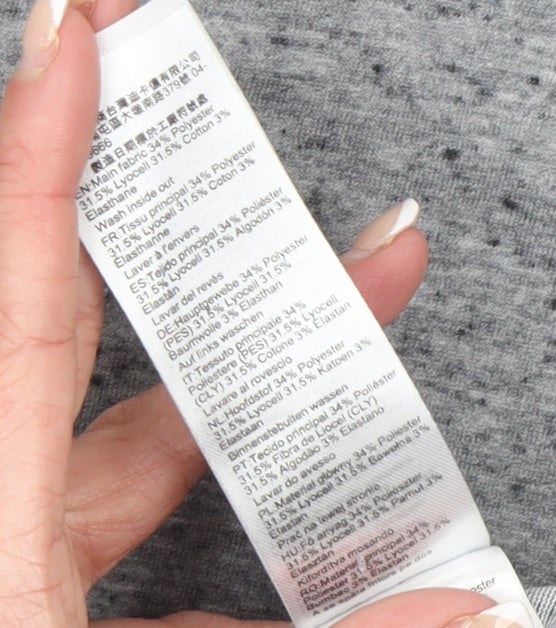 Decathlon Nyamba Womens Grey Activewear T-Shirt Size XL Regular Fit