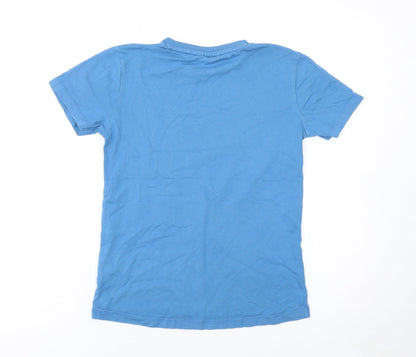 Boys UK Size 8 Years NEXT Blue Basic T-Shirt