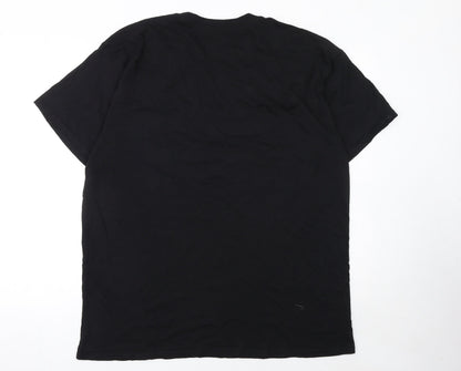 Mens UK Size XL Casual Classics Black  T-Shirt