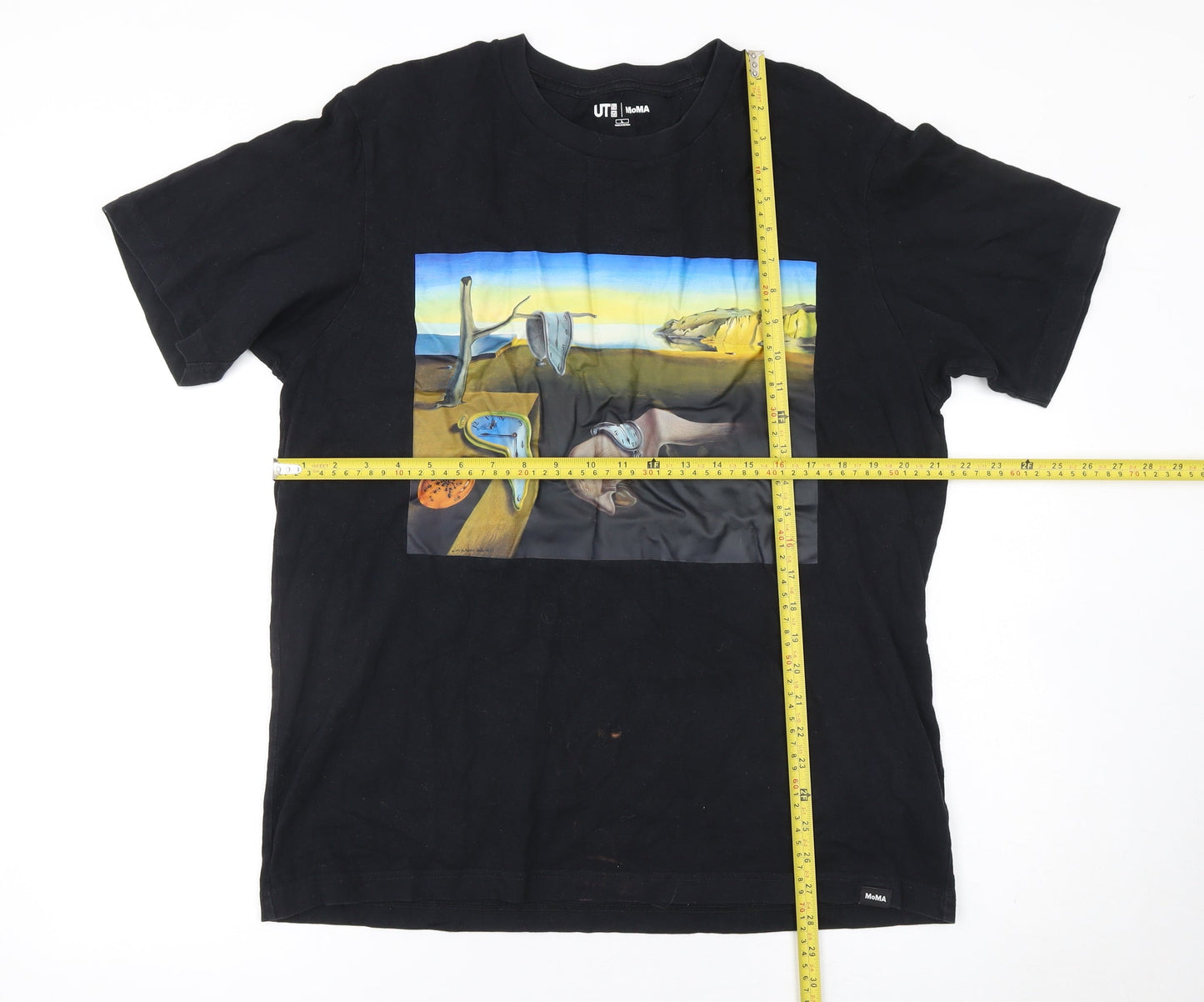 Uniqlo MoMA Salvador Dalí Black Cotton Graphic Men's L T-Shirt