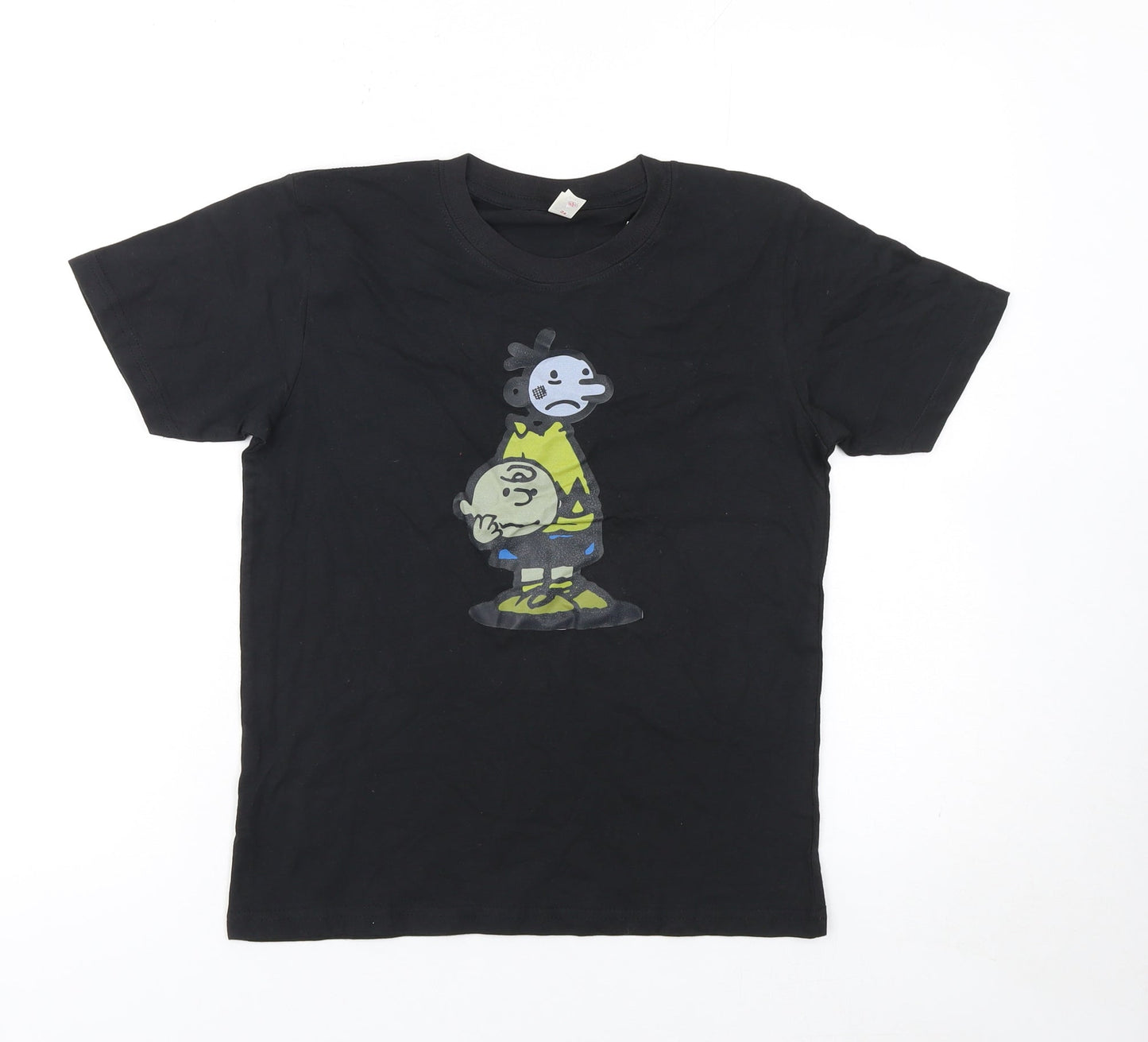 Boys UK Size 9-11 Years Casual Classics Black Basic T-Shirt