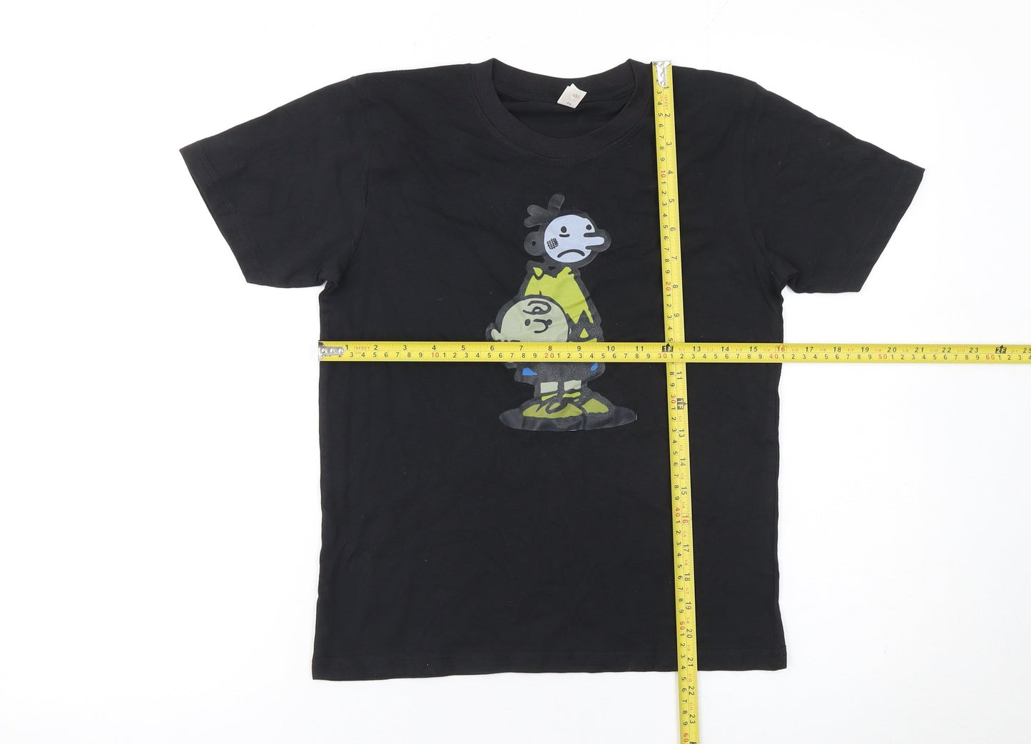 Boys UK Size 9-11 Years Casual Classics Black Basic T-Shirt