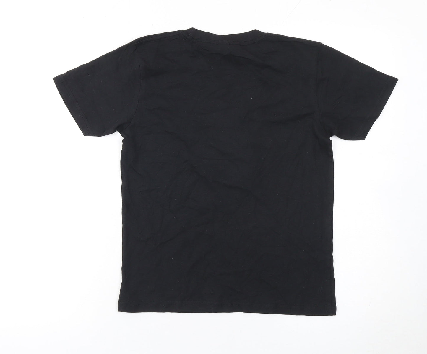 Boys UK Size 9-11 Years Casual Classics Black Basic T-Shirt