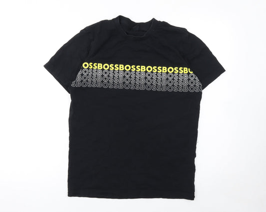 Mens UK Size S Boss Black  T-Shirt