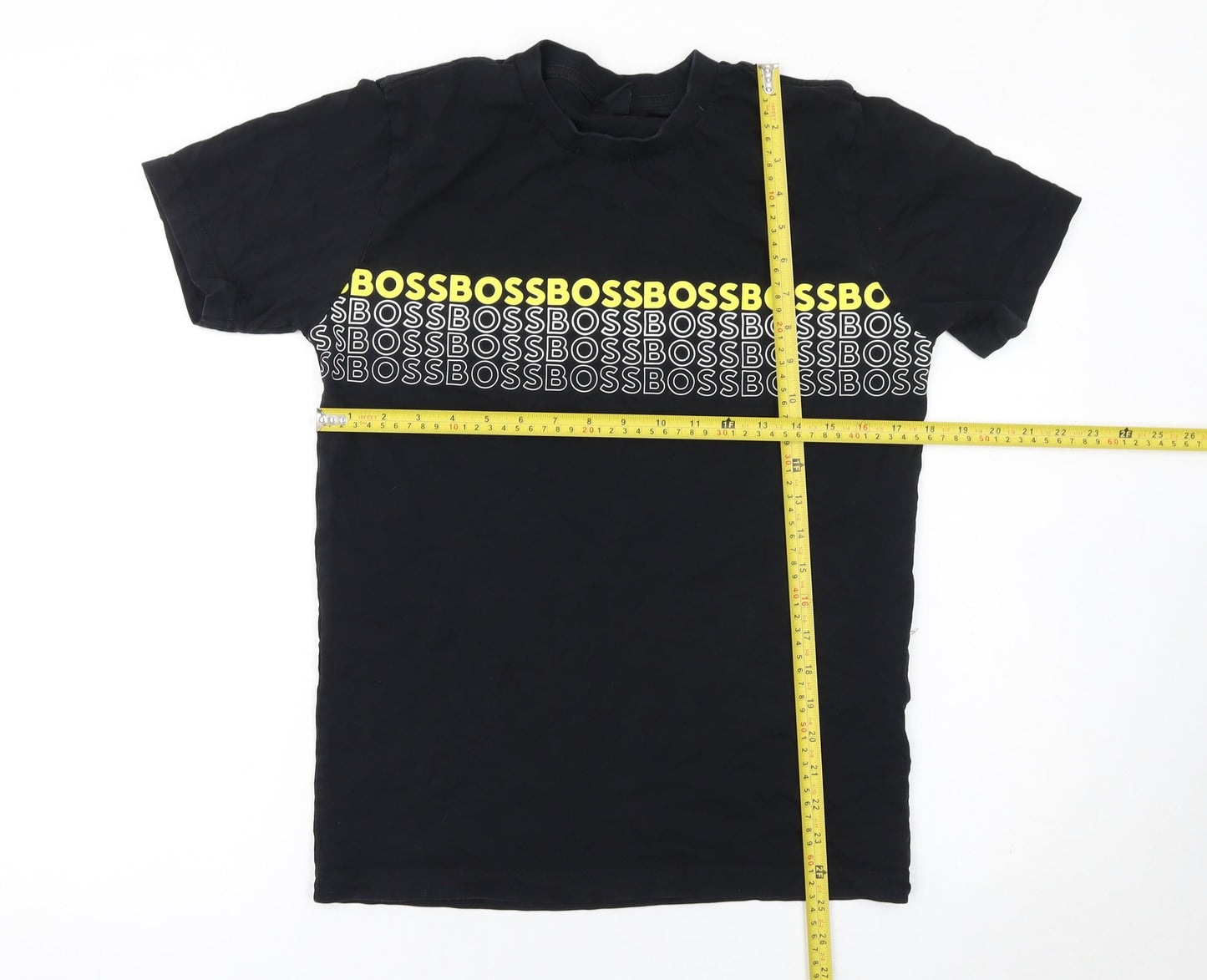 Mens UK Size S Boss Black  T-Shirt