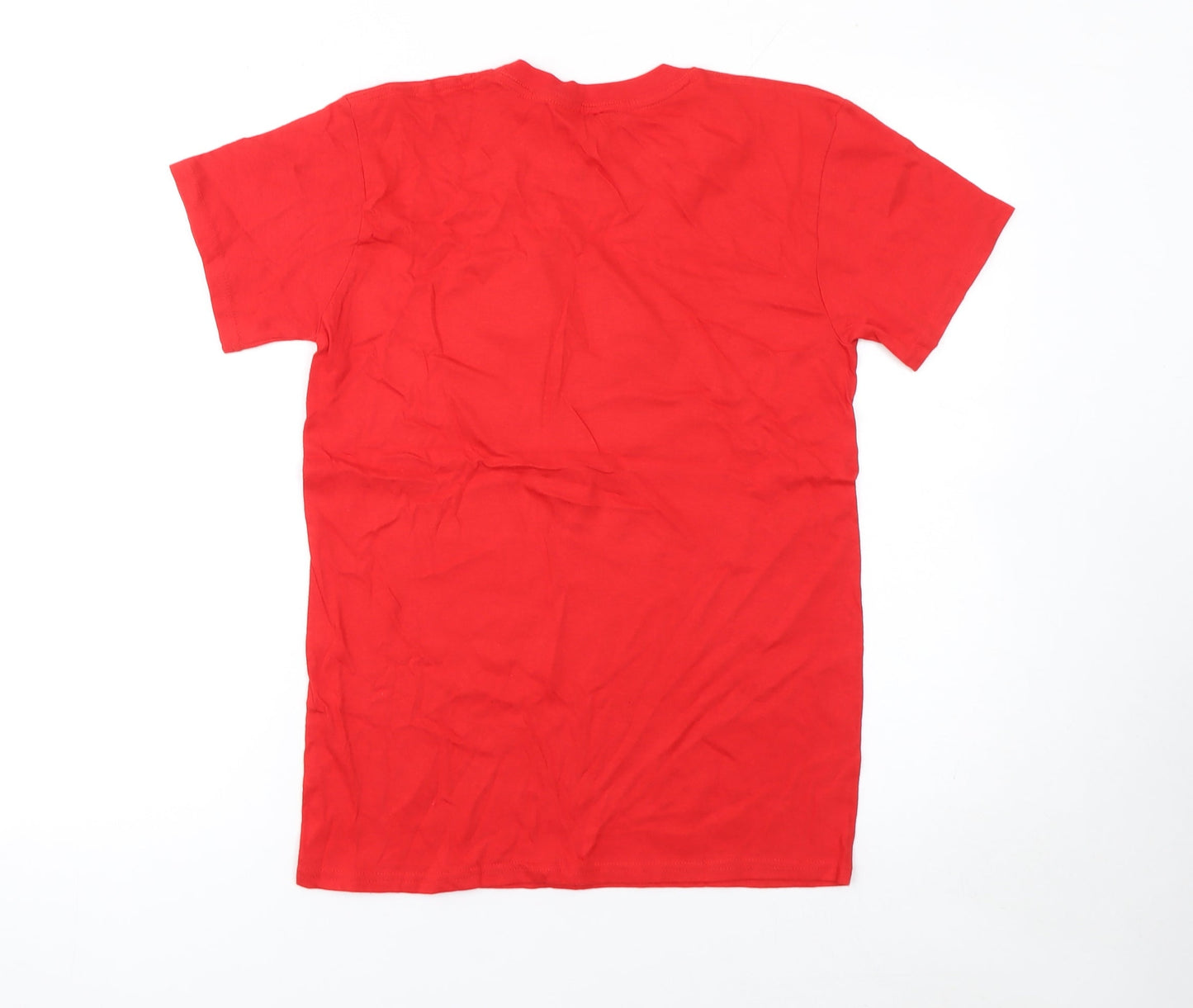 Womens UK Size S Casual Classics Red Basic T-Shirt