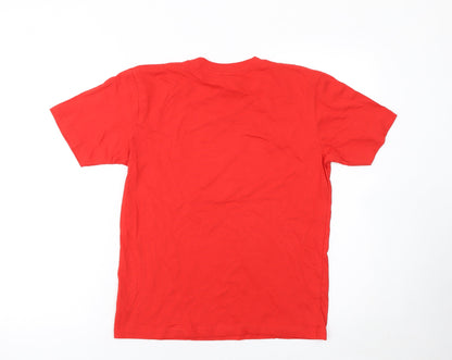 Boys UK Size 12-13 Years Casual Classics Red Basic T-Shirt