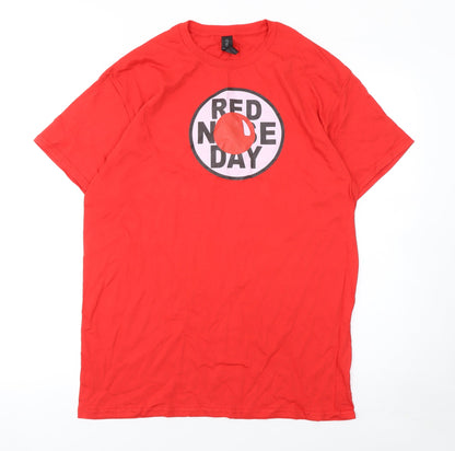 Mens UK Size M Gildan Red  T-Shirt