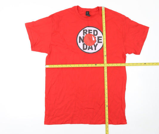 Mens UK Size M Gildan Red  T-Shirt