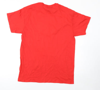Mens UK Size M Gildan Red  T-Shirt
