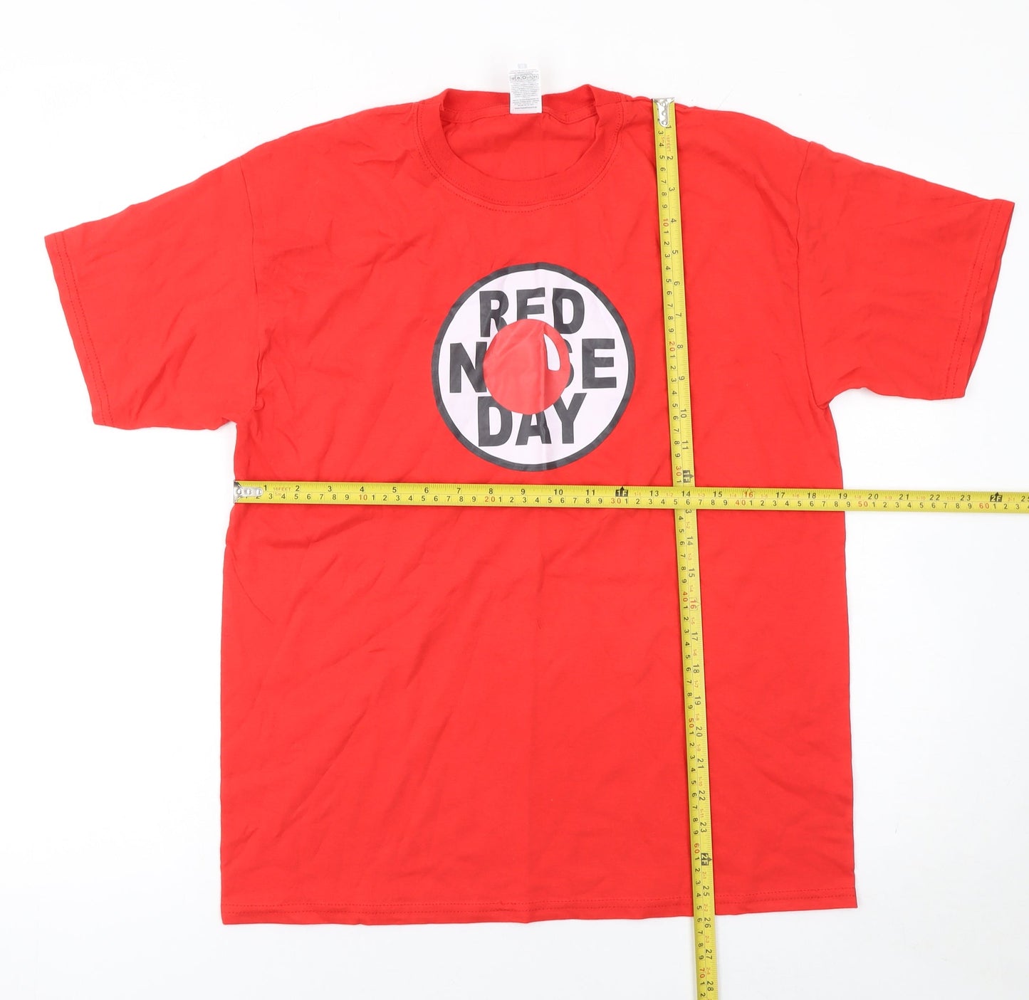 Mens UK Size M Fruit of the Loom Red  T-Shirt