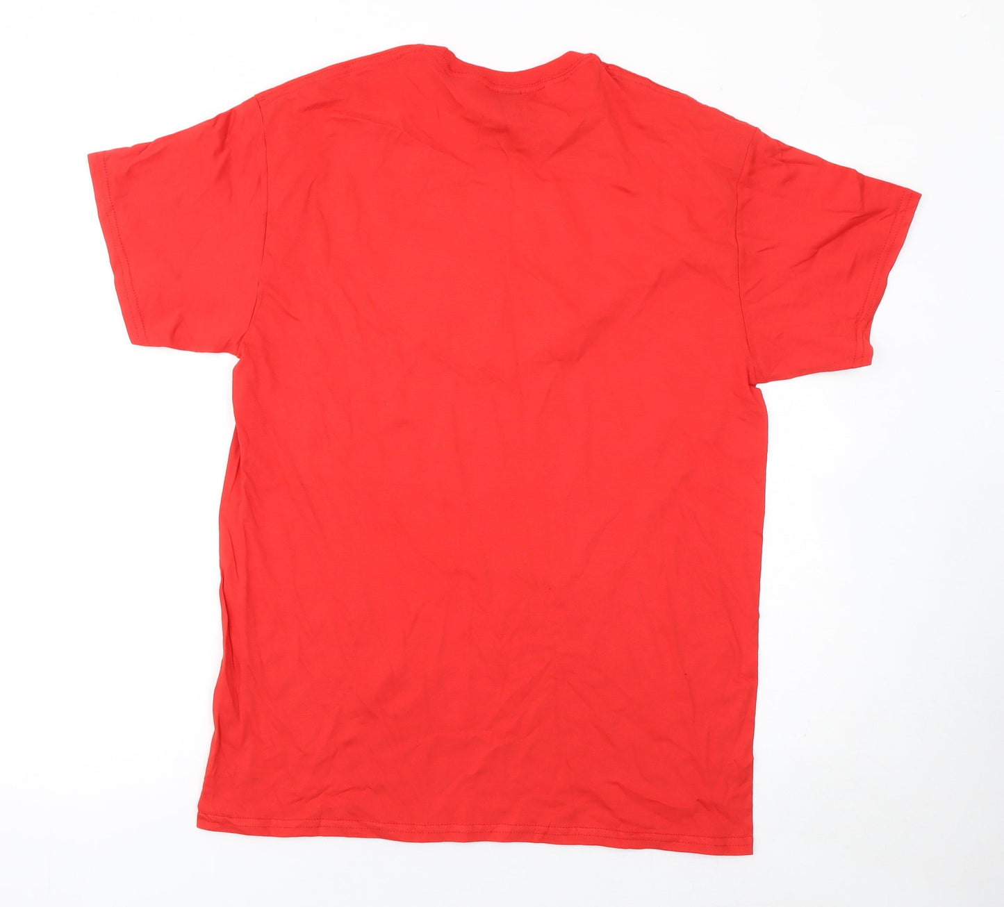 Mens UK Size M Fruit of the Loom Red  T-Shirt