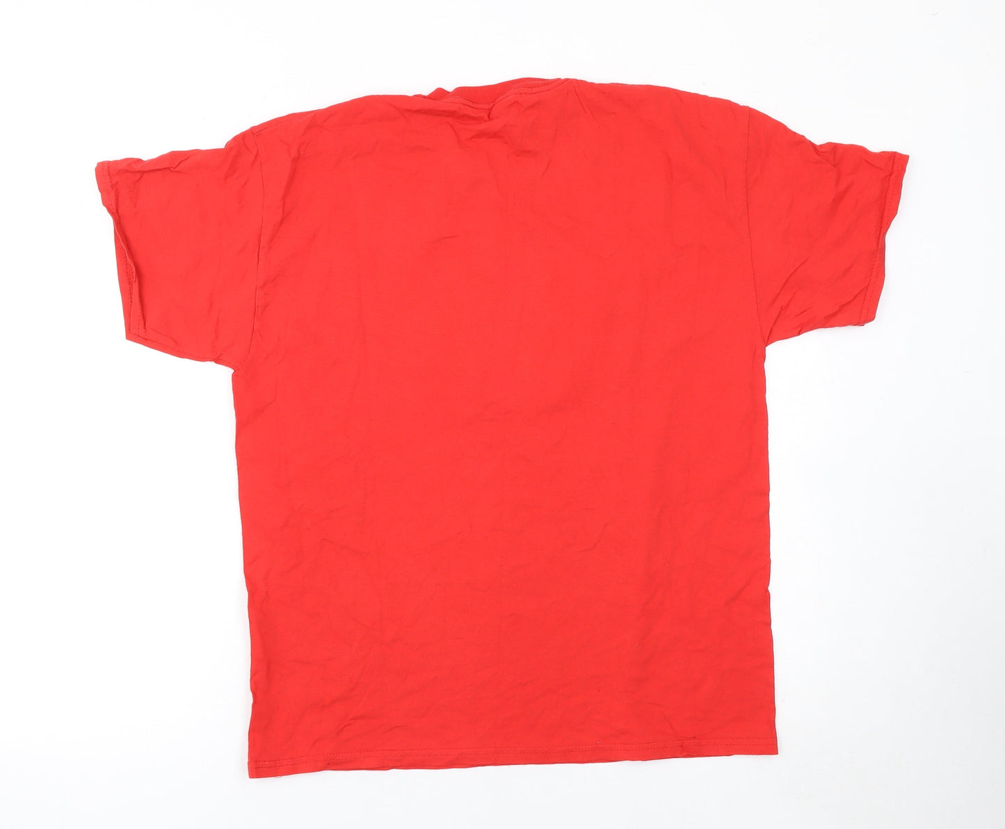 Mens UK Size L Fruit of the Loom Red  T-Shirt