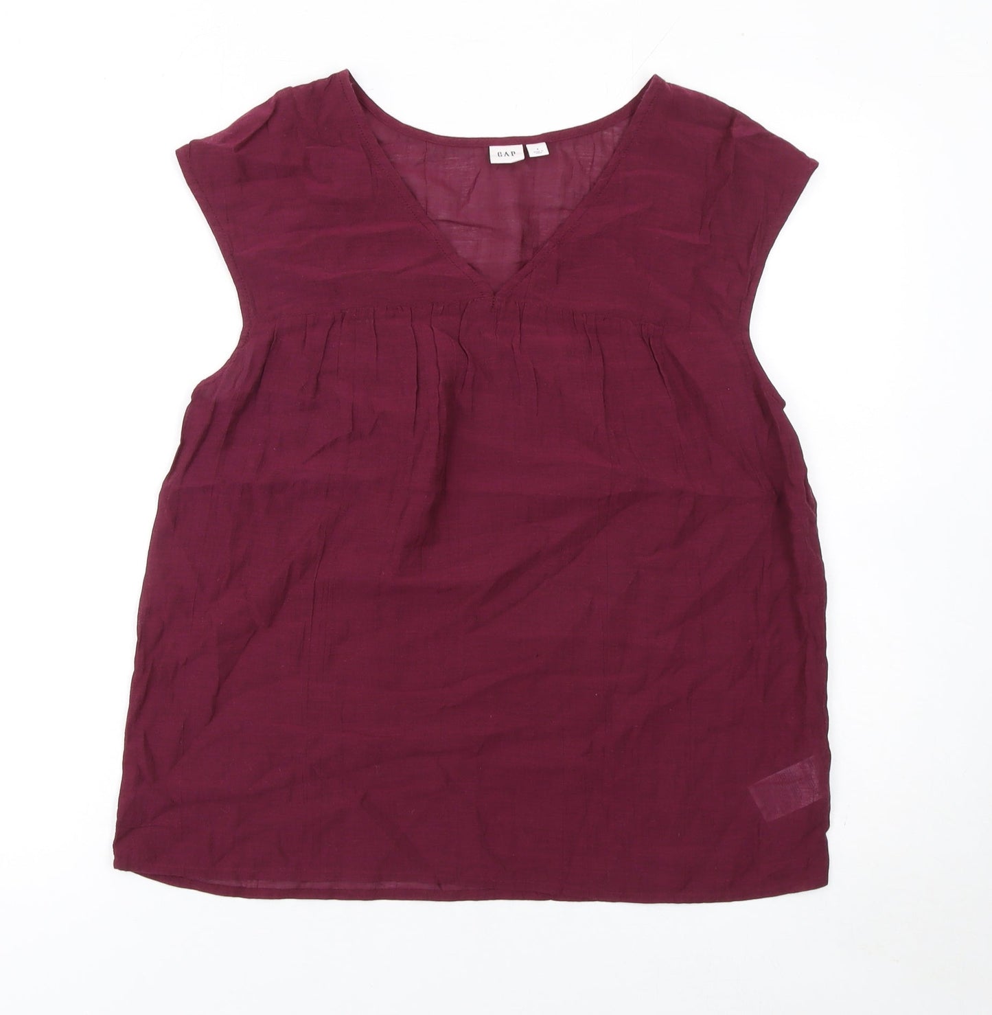 Womens UK Size S Gap Red Tunic Blouse