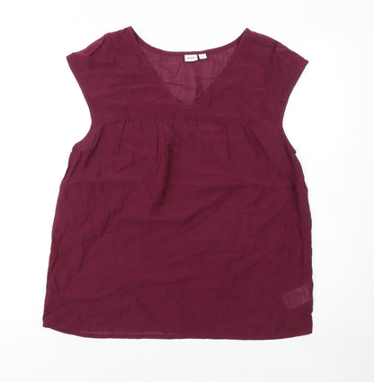 Womens UK Size S Gap Red Tunic Blouse