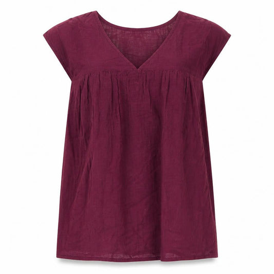 Womens UK Size S Gap Red Tunic Blouse