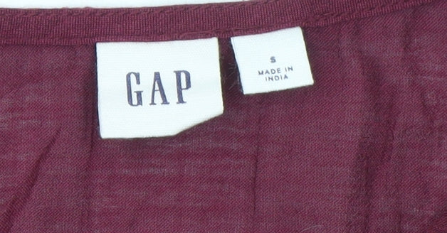 Womens UK Size S Gap Red Tunic Blouse