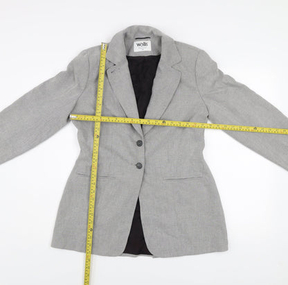 Womens UK Size 12 Wallis Grey Blazer