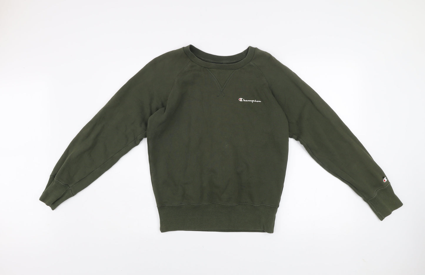 Mens UK Size XS Champion Green Pullover Sweatshirt