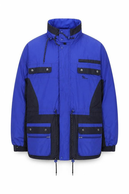 Mens UK Size L Blue Riband Blue Anorak Coat