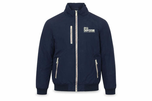 Mens UK Size M Crosshatch Blue Bomber Jacket