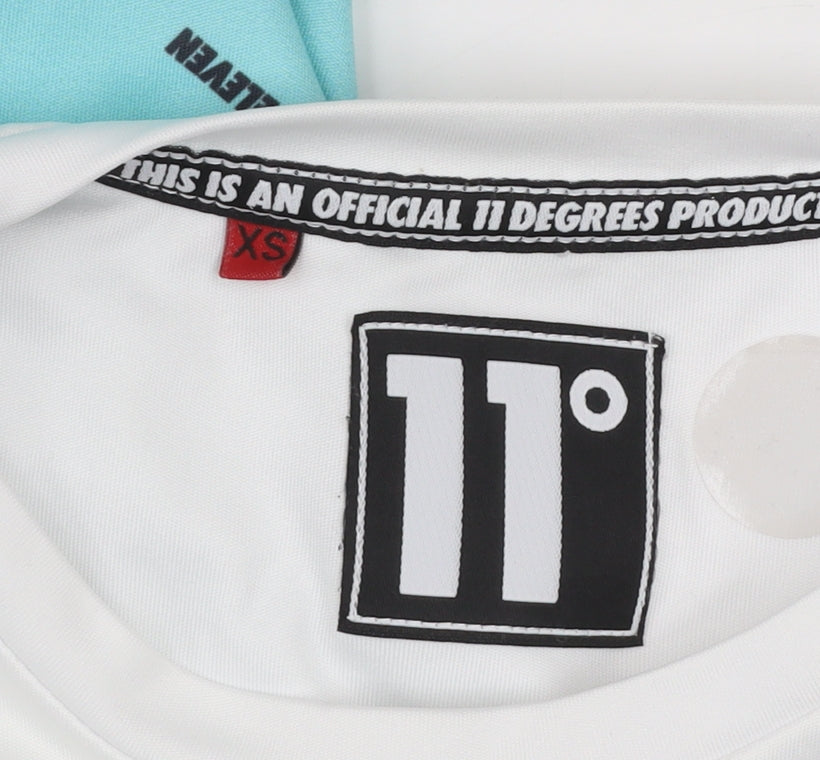 11 Degrees Men's Multicoloured XS Slim Fit Short Sleeve T-Shirt