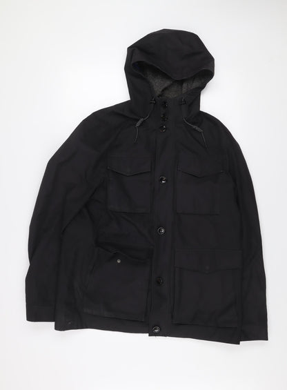 Mens UK Size L Ted Baker Black Parka Coat