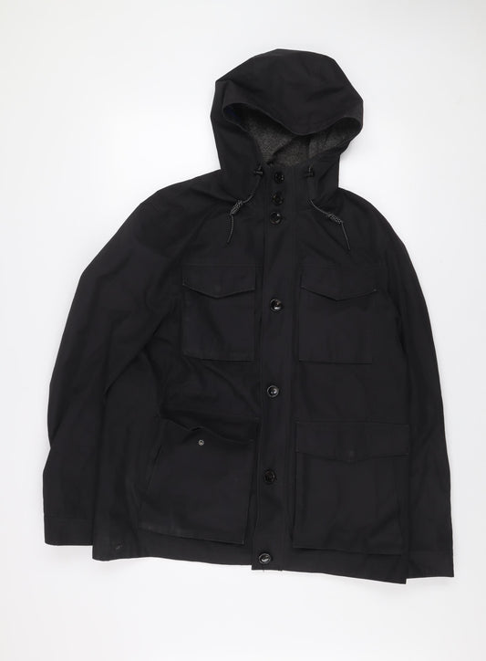 Mens UK Size L Ted Baker Black Parka Coat