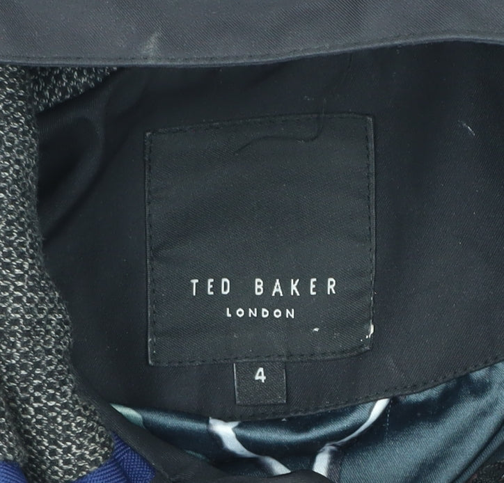 Mens UK Size L Ted Baker Black Parka Coat