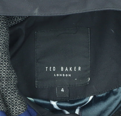 Mens UK Size L Ted Baker Black Parka Coat