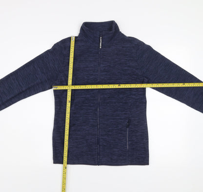 Mountain Warehouse Women Blue Fleece Full Zip Jacket Size 10