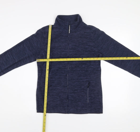 Mountain Warehouse Women Blue Fleece Full Zip Jacket Size 10