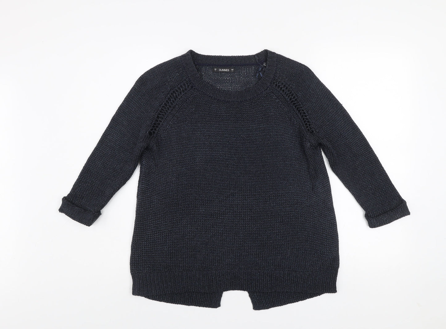 Womens UK Size S Dunnes Navy Pullover Jumper