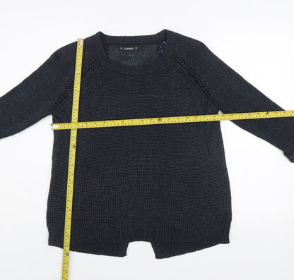 Womens UK Size S Dunnes Navy Pullover Jumper