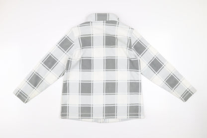 Damart Women’s Grey Check Fleece Full Zip Jacket M 14/16