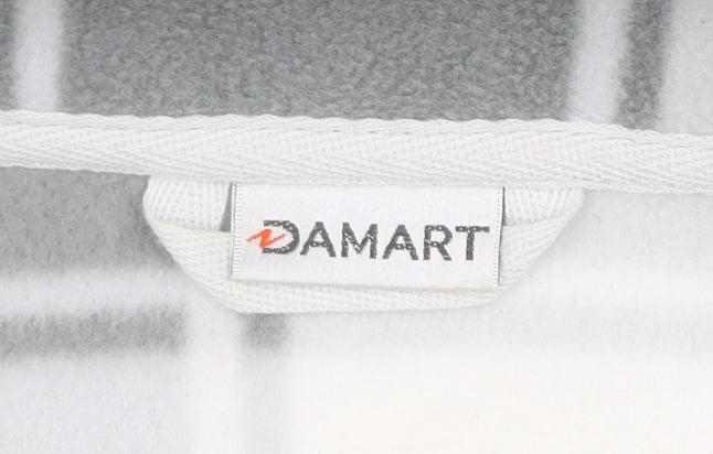 Damart Women’s Grey Check Fleece Full Zip Jacket M 14/16