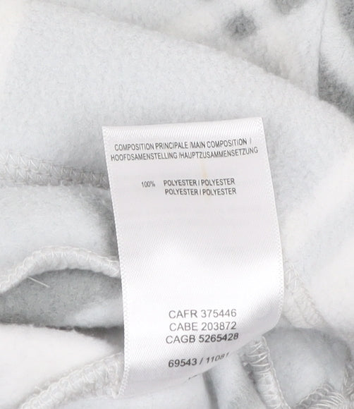 Damart Women’s Grey Check Fleece Full Zip Jacket M 14/16