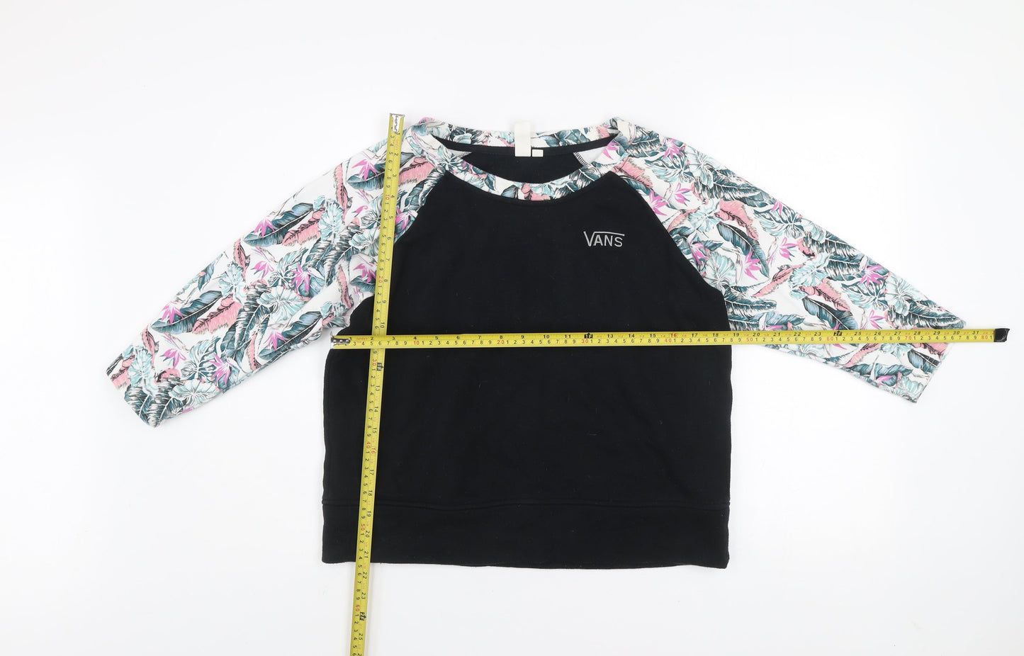 Womens UK Size M VANS Black Pullover Sweatshirt